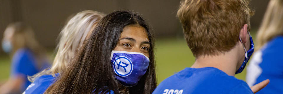 Students wearing masks