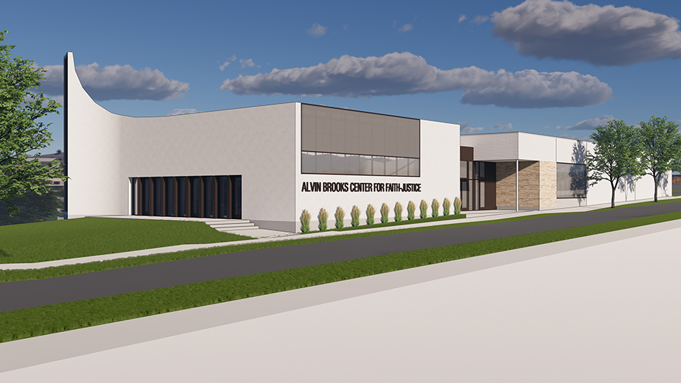 Rockhurst University Alvin Brooks Center for Faith-Justice mock-up