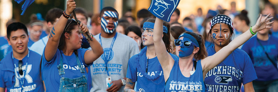Admissions Process Students rallying