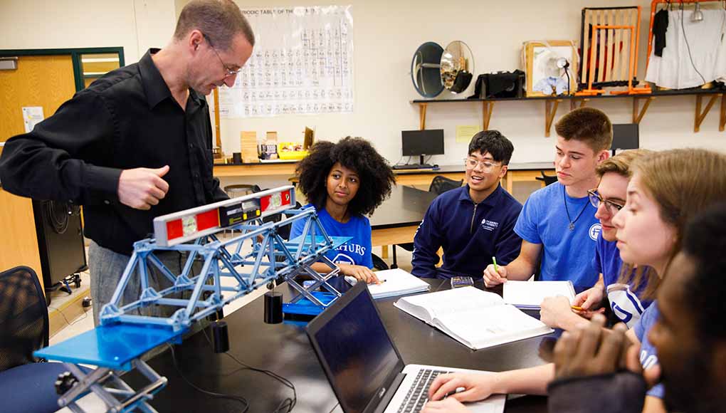 Students in class with teacher