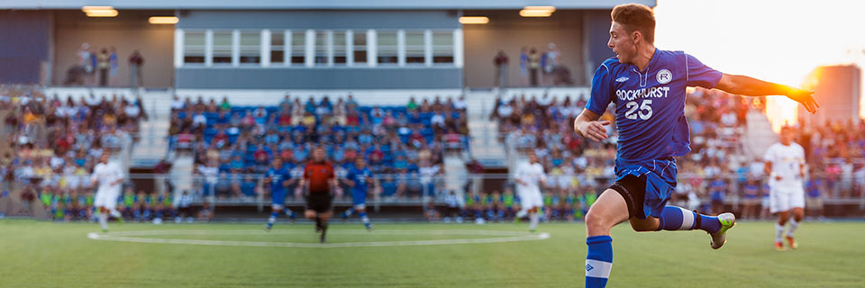 Bourke Field Seats Rockhurst Soccer Player