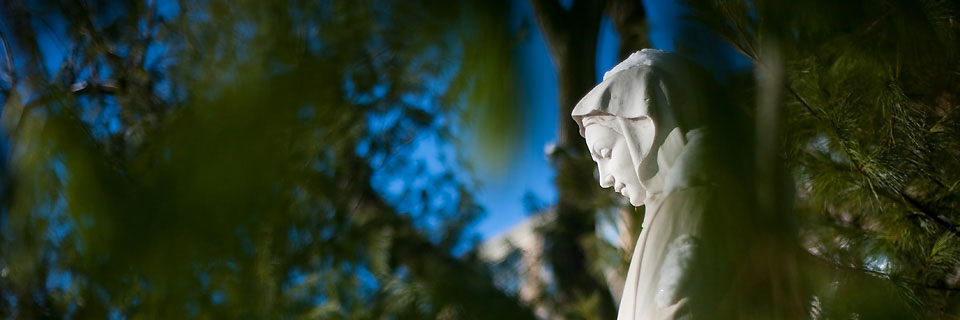 St. Mary Statue on Campus