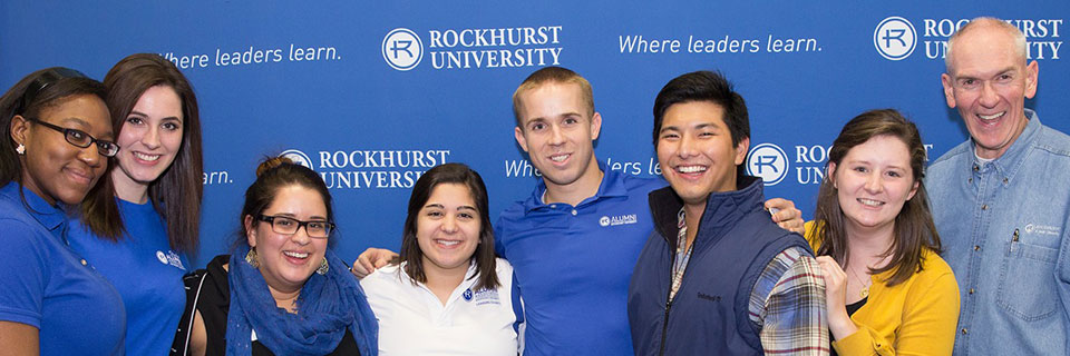 Rockhurst Alumni at an event