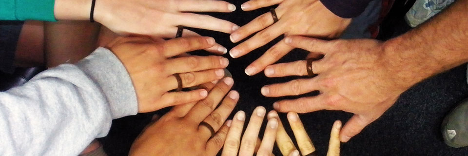 Catholic Hands in a circle