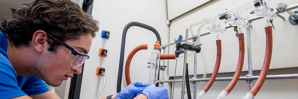 Chemistry Chemistry student in lab