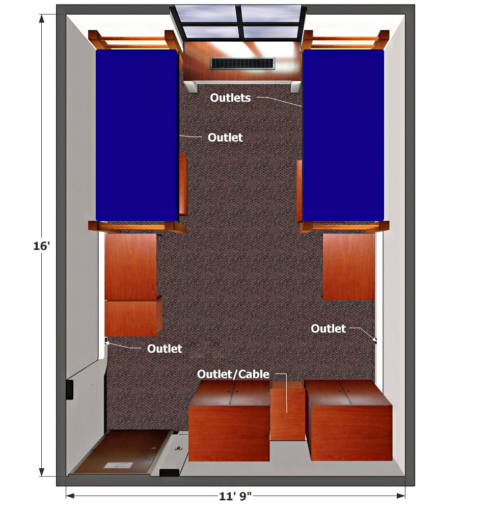 Corcoran Room Top View Floor Plan