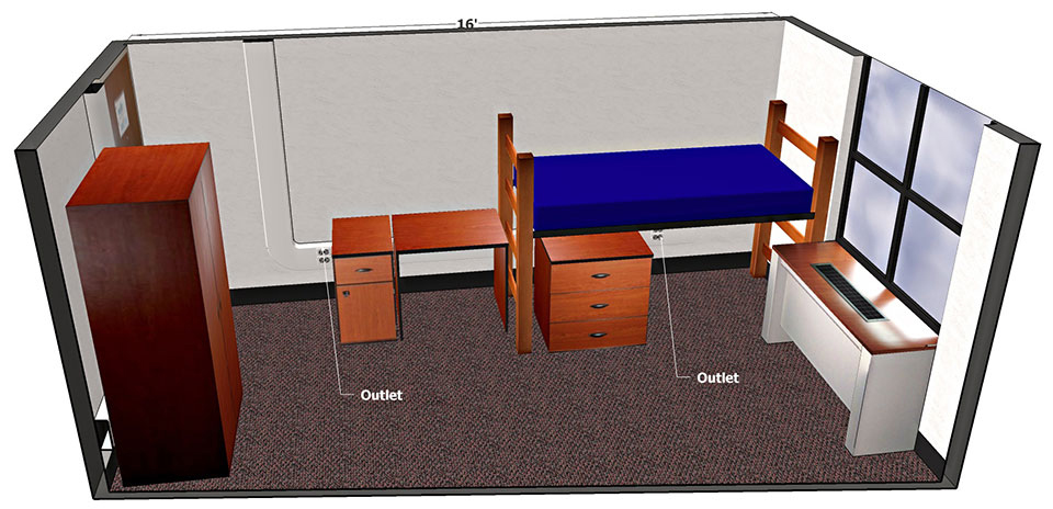 Corcoran Room Side View Floor Plan