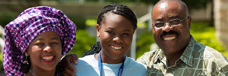 Student with parents