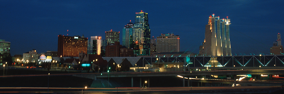 Kansas City skyline at night