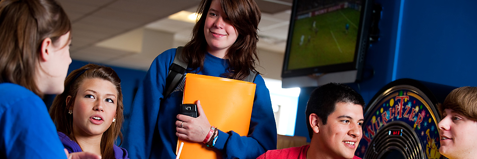 English Student Activities and Opportunities Students in the Rock Room