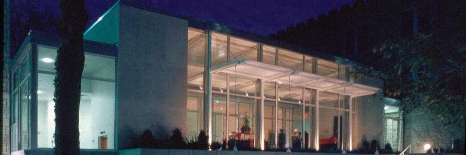 Greenlease library at night Greenlease library at night