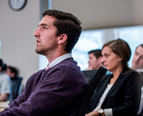 Data Analytics Virtual Information Session Helzberg classroom
