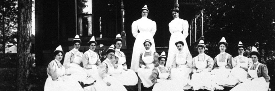 Group of past nursing students