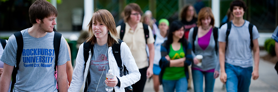 History Overview Students walking on campus