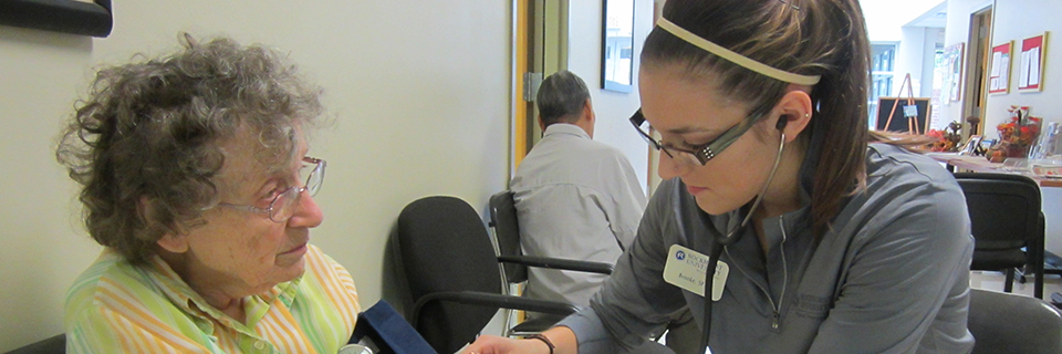 Physical Therapy Student and Patient