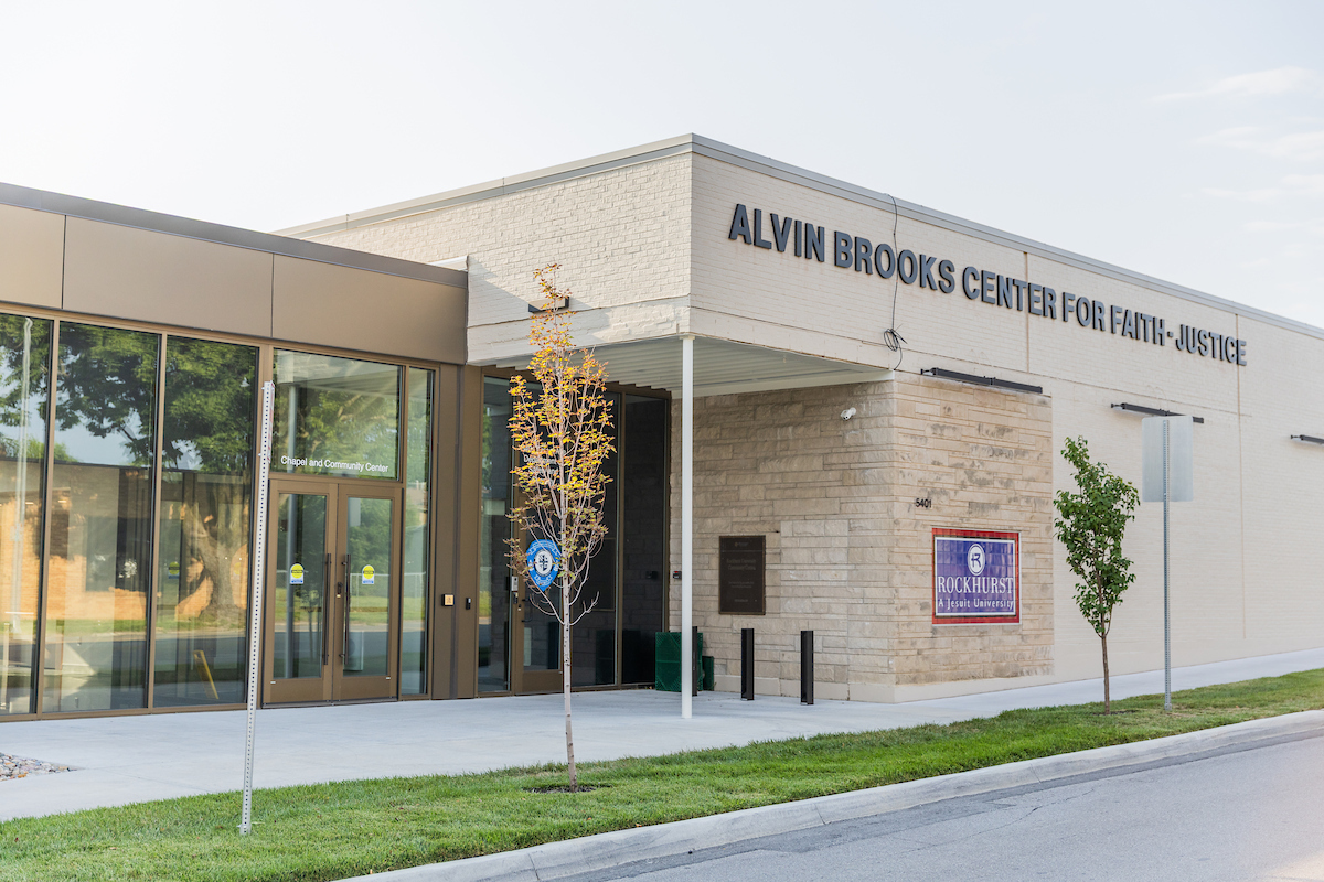 Alvin Brooks Center for Faith-Justice exterior, Troost Ave side