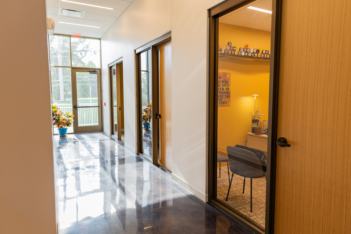 Alvin Brooks Center for Faith-Justice office hallway