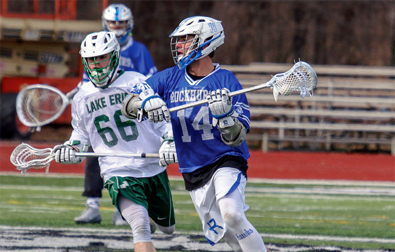 Mens Lacrosse Student athletes competing