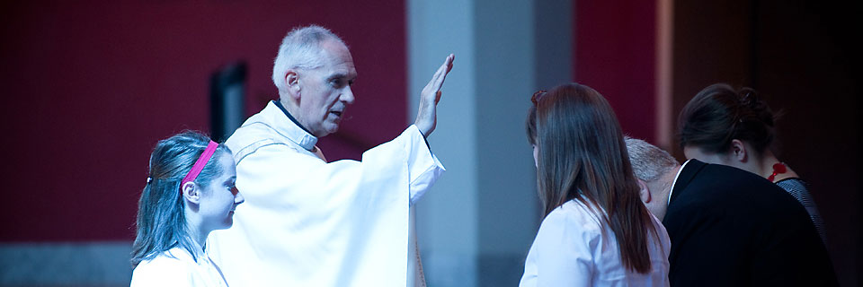 Priest at mass