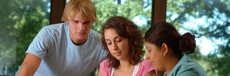 Political Science Courses Students reading