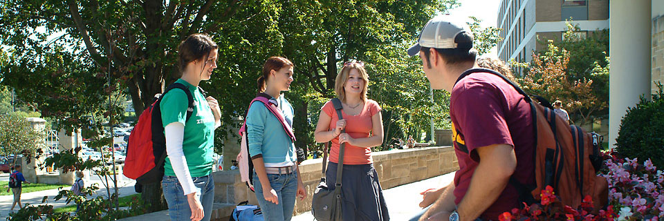Students talking