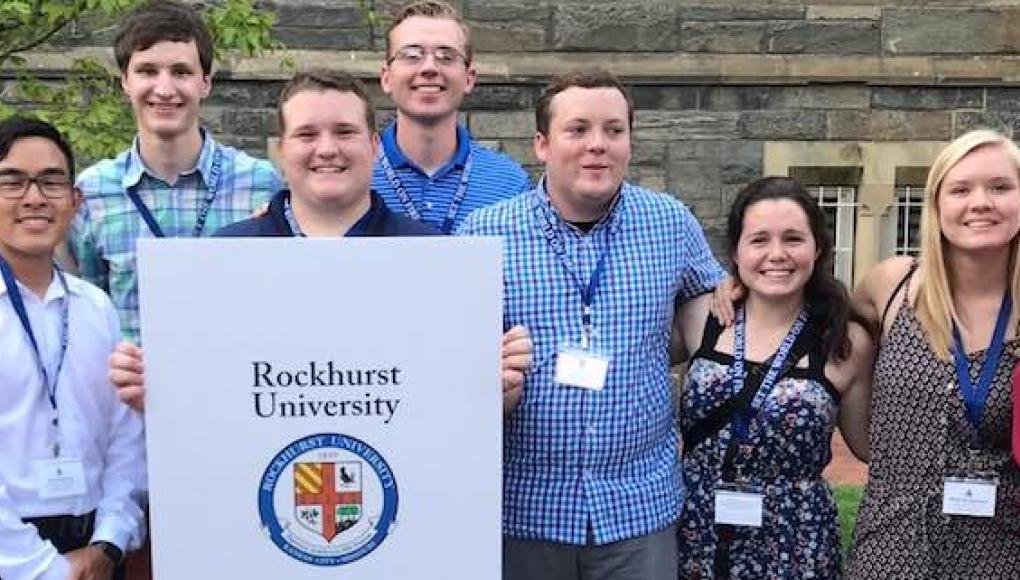 Rockhurst University students who took part in the National Jesuit Student Leadership Conference