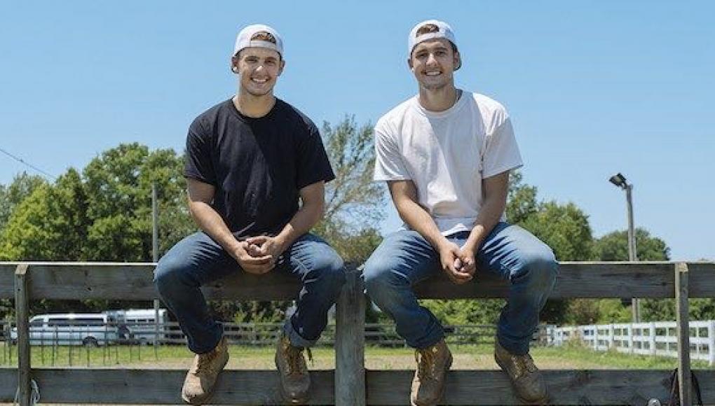 Pete and Jake Randall at the Boys Grow Farm