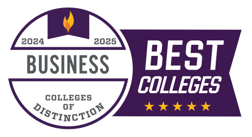 Best Colleges seal: Colleges of Distinction for Business
