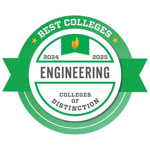 Best Colleges seal: Colleges of Distinction for Engineering