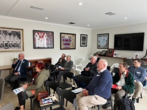 Gabriel Marcel Society meeting participants listen to a speaker