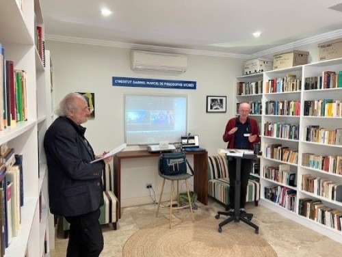 Matthew Del Nevo presents his ideas at the Gabriel Marcel Institute of Philosophy, Sydney, Oct. 28th, 2023.
