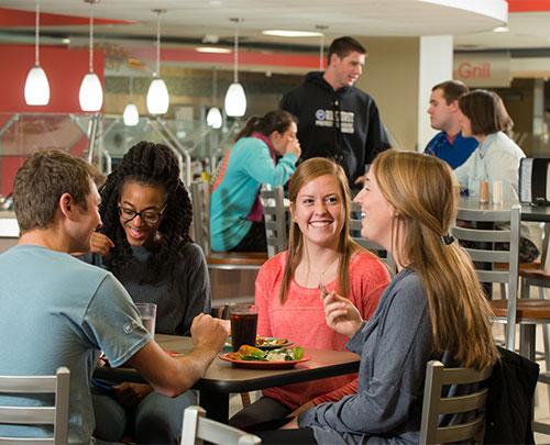 Students dining