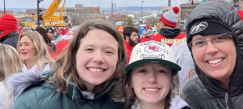 Student Gets the High Five of a Lifetime at Chiefs Parade