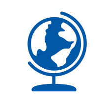 Icon - blue globe