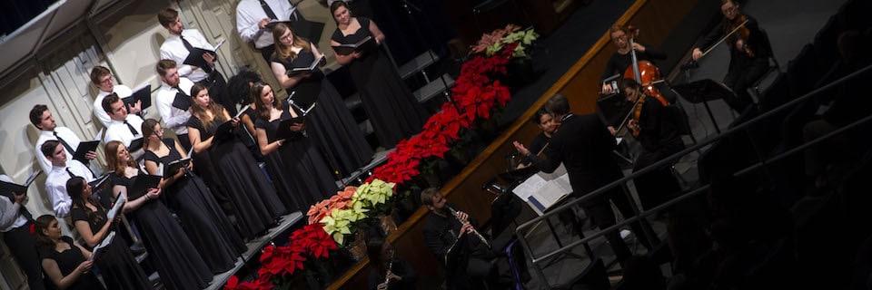 Performers during the Ceremony of Lessons and Carols