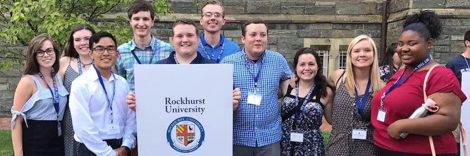 Rockhurst University students who took part in the National Jesuit Student Leadership Conference