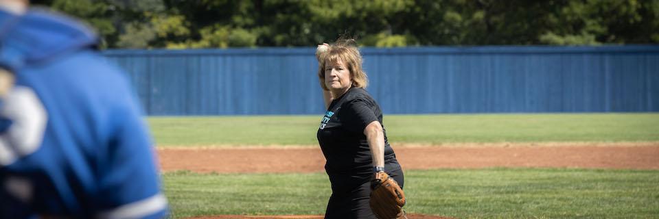 University President preparing for her first pitch