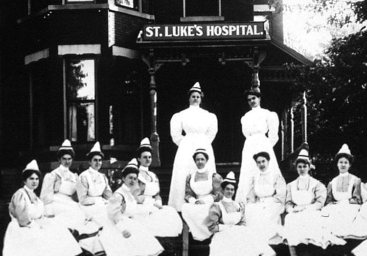 Group of past nursing students