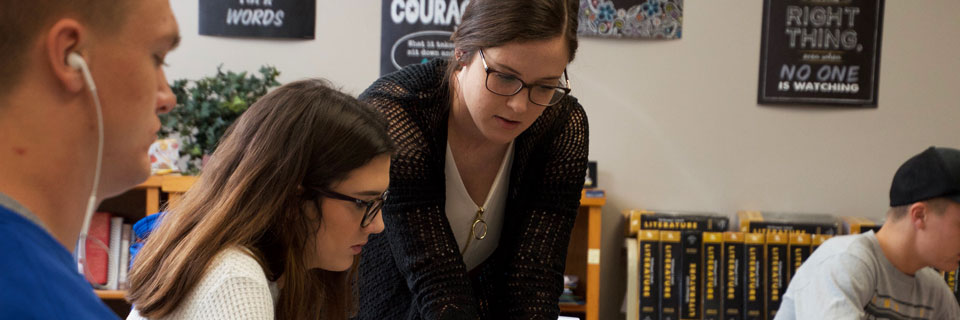 Undergraduate Special Education Students in classroom