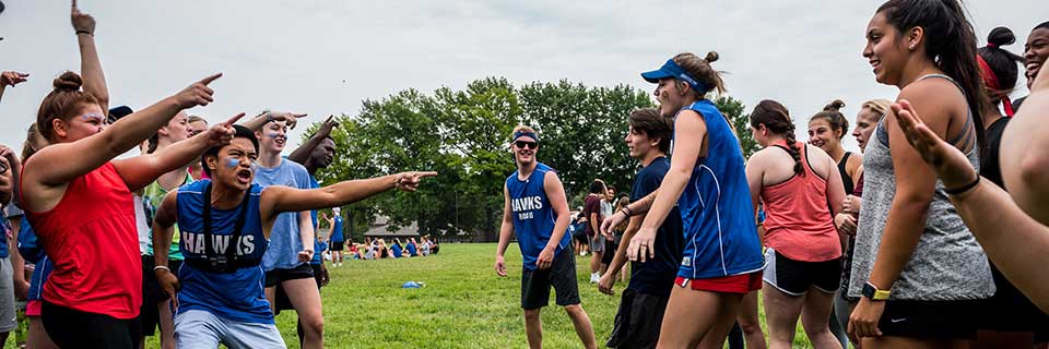 Vince as a Freshman 2018 Orientation Olympics