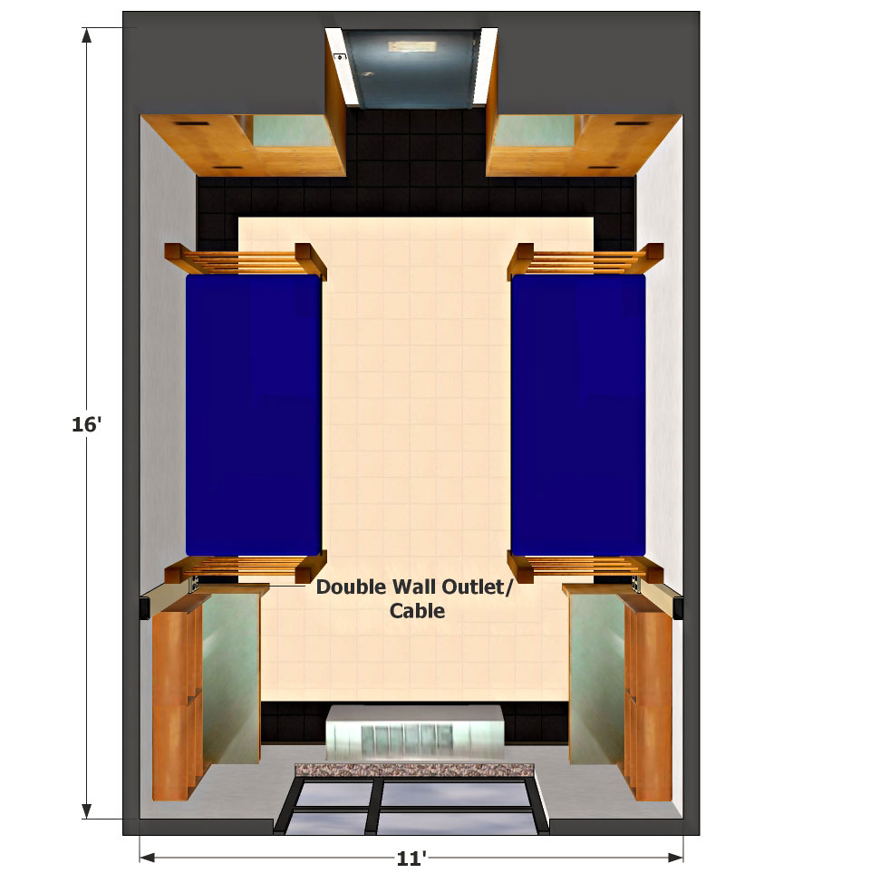 XL Room Top View Floor Plan