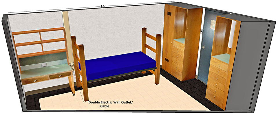 XL Room Side View Floor Plan